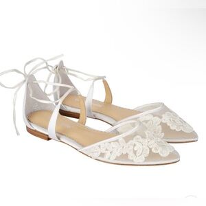 Lace Wedding Ballet Flats- Alicia from Bella Belle